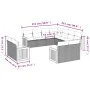 11-teiliges Gartensofa-Set und schwarze synthetische Rattankissen von , Gartensets - Ref: Foro24-3260579, Preis: 807,80 €, Ra...