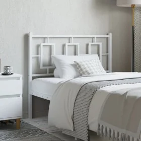White metal headboard 100 cm by , Headboards and footboards - Ref: Foro24-374319, Price: 31,99 €, Discount: %