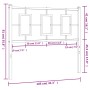 Kopfteil aus weißem Metall, 100 cm von , Kopf- und Fußteile - Ref: Foro24-374319, Preis: 32,44 €, Rabatt: %