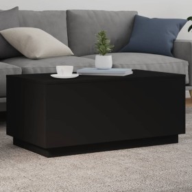 Coffee table with LED lights black 90x50x40 cm by , Coffee table - Ref: Foro24-839876, Price: 67,91 €, Discount: %