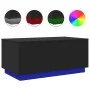 Coffee table with LED lights black 90x50x40 cm by , Coffee table - Ref: Foro24-839876, Price: 68,92 €, Discount: %