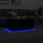 Coffee table with LED lights black 90x50x40 cm by , Coffee table - Ref: Foro24-839876, Price: 67,91 €, Discount: %