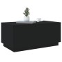 Mesa de centro con luces LED negro 90x50x40 cm de , Mesas de centro - Ref: Foro24-839876, Precio: 67,82 €, Descuento: %