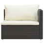 Set muebles de jardín 5 piezas y cojines ratán sintético marrón de vidaXL, Conjuntos de jardín - Ref: Foro24-47812, Precio: 2...