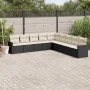 8-piece garden sofa set and black synthetic rattan cushions by , Garden sets - Ref: Foro24-3258458, Price: 512,25 €, Discount: %