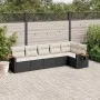 6-piece garden sofa set and black synthetic rattan cushions by , Garden sets - Ref: Foro24-3259228, Price: 381,33 €, Discount: %