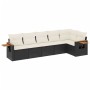 6-piece garden sofa set and black synthetic rattan cushions by , Garden sets - Ref: Foro24-3259228, Price: 390,44 €, Discount: %