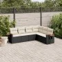 6-piece garden sofa set and black synthetic rattan cushions by , Garden sets - Ref: Foro24-3259242, Price: 381,33 €, Discount: %
