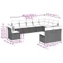 Gartensofa-Set 10-teilig mit schwarzen synthetischen Rattankissen von , Gartensets - Ref: Foro24-3260151, Preis: 606,17 €, Ra...