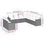 9-piece garden sofa set and brown synthetic rattan cushions by , Modular outdoor sofas - Ref: Foro24-3251490, Price: 634,50 €...