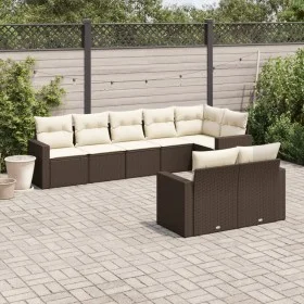 8-piece garden sofa set and brown synthetic rattan cushions by , Modular outdoor sofas - Ref: Foro24-3251560, Price: 568,93 €...