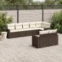8-piece garden sofa set and brown synthetic rattan cushions by , Modular outdoor sofas - Ref: Foro24-3251560, Price: 568,97 €...
