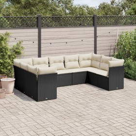 8-piece garden sofa set and black synthetic rattan cushions by , Garden sets - Ref: Foro24-3249965, Price: 548,32 €, Discount: %