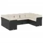 Set de sofás de jardín 8 piezas y cojines ratán sintético negro de , Conjuntos de jardín - Ref: Foro24-3249965, Precio: 541,6...
