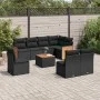 8-teiliges Gartensofa-Set und schwarze synthetische Rattankissen von , Gartensets - Ref: Foro24-3260130, Preis: 536,39 €, Rab...