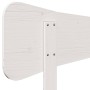Solid white pine wood bed headboard 150 cm by , Headboards and footboards - Ref: Foro24-844774, Price: 42,36 €, Discount: %