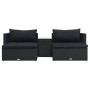 5-piece garden furniture set and black synthetic rattan cushions by vidaXL, Garden sets - Ref: Foro24-47813, Price: 426,68 €,...