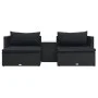 5-piece garden furniture set and black synthetic rattan cushions by vidaXL, Garden sets - Ref: Foro24-47813, Price: 396,23 €,...