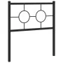 Cabecero de metal negro 75 cm de , Cabeceros y pies de cama - Ref: Foro24-376252, Precio: 30,72 €, Descuento: %