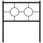 Cabecero de metal negro 75 cm de , Cabeceros y pies de cama - Ref: Foro24-376252, Precio: 30,72 €, Descuento: %