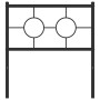 Kopfteil aus schwarzem Metall, 75 cm von , Kopf- und Fußteile - Ref: Foro24-376252, Preis: 31,17 €, Rabatt: %