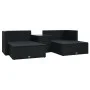5-teiliges Gartenmöbel-Set und schwarze synthetische Rattankissen von vidaXL, Gartensets - Ref: Foro24-47813, Preis: 396,23 €...