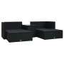 5-teiliges Gartenmöbel-Set und schwarze synthetische Rattankissen von vidaXL, Gartensets - Ref: Foro24-47813, Preis: 427,47 €...