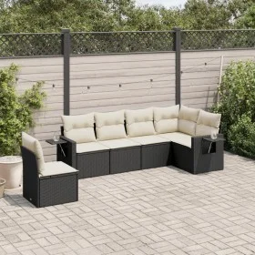 6-piece garden sofa set and black synthetic rattan cushions by , Garden sets - Ref: Foro24-3252563, Price: 377,51 €, Discount: %