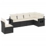 6-piece garden sofa set and black synthetic rattan cushions by , Garden sets - Ref: Foro24-3252563, Price: 383,78 €, Discount: %