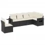 6-piece garden sofa set and black synthetic rattan cushions by , Garden sets - Ref: Foro24-3252563, Price: 377,51 €, Discount: %