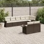 Set sofás de jardín 8 piezas y cojines ratán sintético marrón de , Conjuntos de jardín - Ref: Foro24-3252760, Precio: 572,49 ...