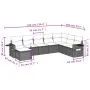 Set de sofás de jardín 8 piezas y cojines ratán sintético negro de , Conjuntos de jardín - Ref: Foro24-3252893, Precio: 472,4...