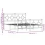 Estructura de cama cabecero y estribo metal negro 140x190 cm de , Camas y somieres - Ref: Foro24-376244, Precio: 121,40 €, De...