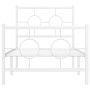 Metallbettgestell mit Kopf- und Fußteil weiß 80x200 cm von , Betten und Lattenroste - Ref: Foro24-376284, Preis: 70,54 €, Rab...