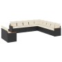 11-piece garden sofa set and black synthetic rattan cushions by , Garden sets - Ref: Foro24-3258528, Price: 661,53 €, Discoun...