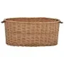 Brennholzkorb mit Transportgriffen Weide natur 78x54x34cm von vidaXL, Brennholztaschen und -halter - Ref: Foro24-286983, Prei...
