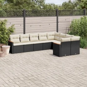 8-piece garden sofa set and black synthetic rattan cushions by , Garden sets - Ref: Foro24-3258703, Price: 533,71 €, Discount: %