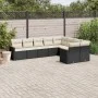 8-teiliges Gartensofa-Set und schwarze synthetische Rattankissen von , Gartensets - Ref: Foro24-3258703, Preis: 533,71 €, Rab...