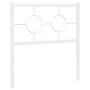 Cabecero de metal blanco 75 cm de , Cabeceros y pies de cama - Ref: Foro24-376301, Precio: 28,36 €, Descuento: %