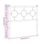 Kopfteil aus weißem Metall, 90 cm von , Kopf- und Fußteile - Ref: Foro24-376303, Preis: 30,09 €, Rabatt: %