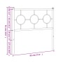 Kopfteil aus weißem Metall, 90 cm von , Kopf- und Fußteile - Ref: Foro24-376303, Preis: 30,47 €, Rabatt: %