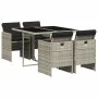 Garden dining set 5 pieces with light gray synthetic rattan cushions by , Garden sets - Ref: Foro24-3210539, Price: 414,22 €,...