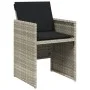 Garden dining set 5 pieces with light gray synthetic rattan cushions by , Garden sets - Ref: Foro24-3210539, Price: 414,22 €,...