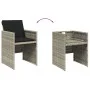 Garden dining set 5 pieces with light gray synthetic rattan cushions by , Garden sets - Ref: Foro24-3210539, Price: 414,22 €,...