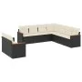 8-teiliges Gartensofa-Set und schwarze synthetische Rattankissen von , Gartensets - Ref: Foro24-3258500, Preis: 558,68 €, Rab...
