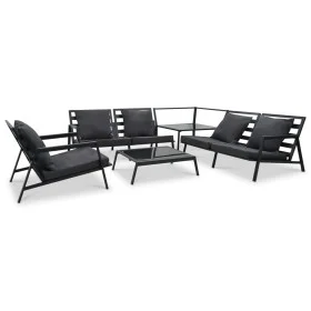 5 Stück Gartenmöbel und dunkelgraue Aluminiumkissen von vidaXL, Gartensets - Ref: Foro24-47819, Preis: 861,97 €, Rabatt: %
