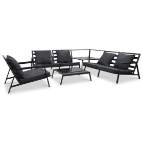 5 Stück Gartenmöbel und dunkelgraue Aluminiumkissen von vidaXL, Gartensets - Ref: Foro24-47819, Preis: 875,13 €, Rabatt: %