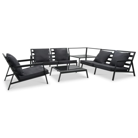 5 Stück Gartenmöbel und dunkelgraue Aluminiumkissen von vidaXL, Gartensets - Ref: Foro24-47819, Preis: 875,13 €, Rabatt: %
