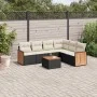 7-piece garden dining set and black synthetic rattan cushions by , Garden sets - Ref: Foro24-3260089, Price: 422,83 €, Discou...