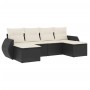 6-piece garden sofa set and black synthetic rattan cushions by , Garden sets - Ref: Foro24-3254053, Price: 360,86 €, Discount: %